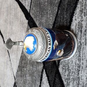 ANHEUSER-BUSCH 1999 THE AMERICAN BALD EAGLE STEIN SPRING SERIES COLLECTOR